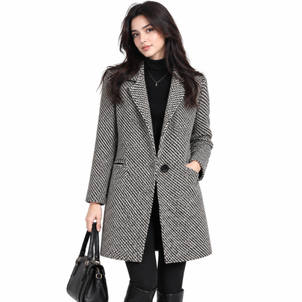 Ladies Long Winter Hooded Coat for Women